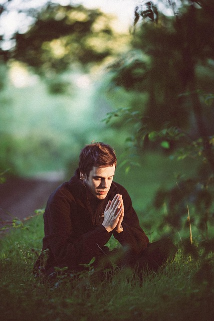 Person meditating in a beautifully designed, serene room, illustrating the core values of Aura Flow.